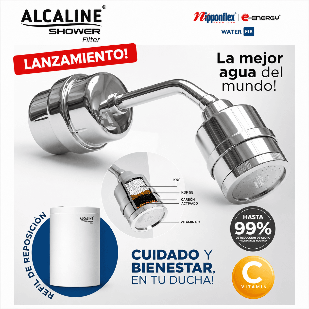 Alcaline Shower Double