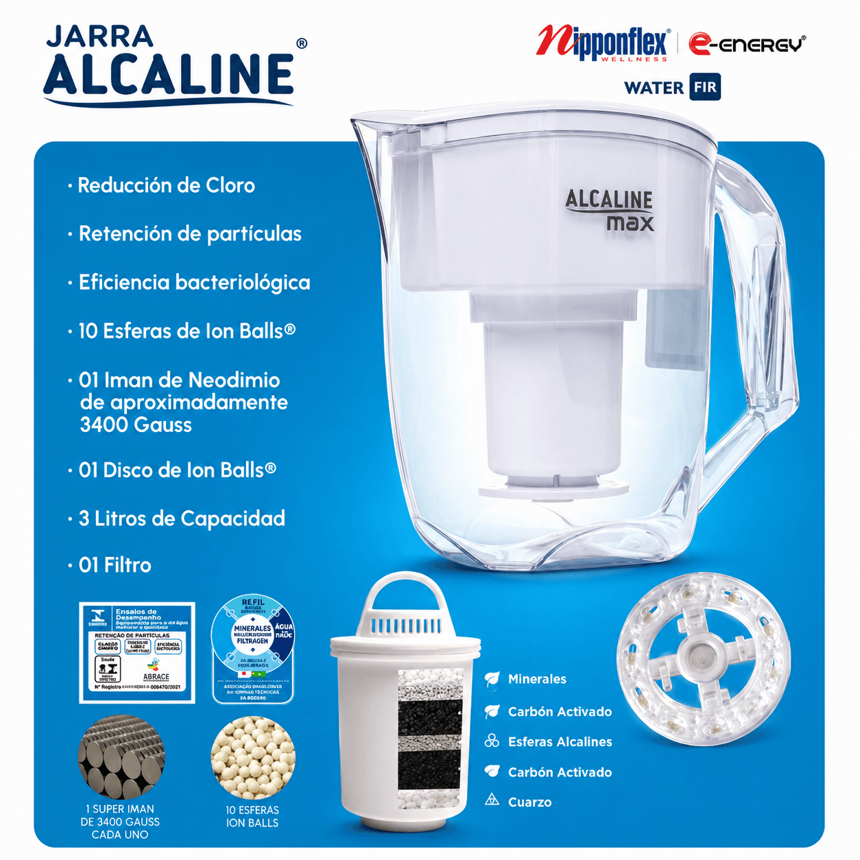 Jarra Alcaline 3 Litros