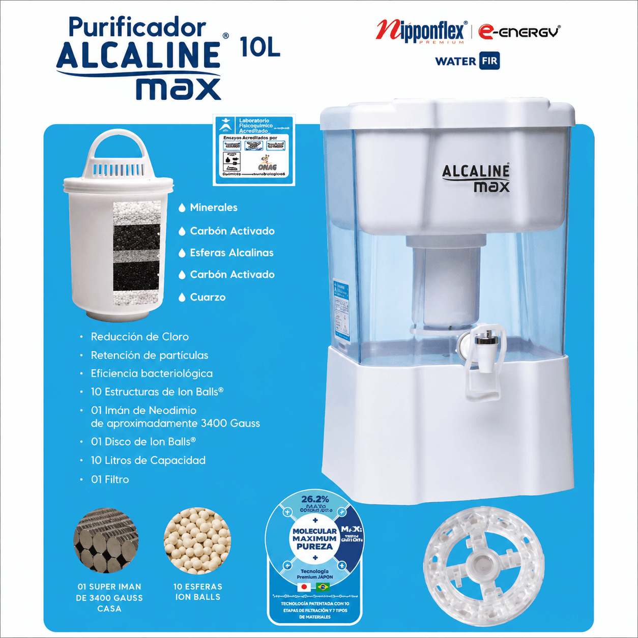 Purificador Alcaline 10 Litros