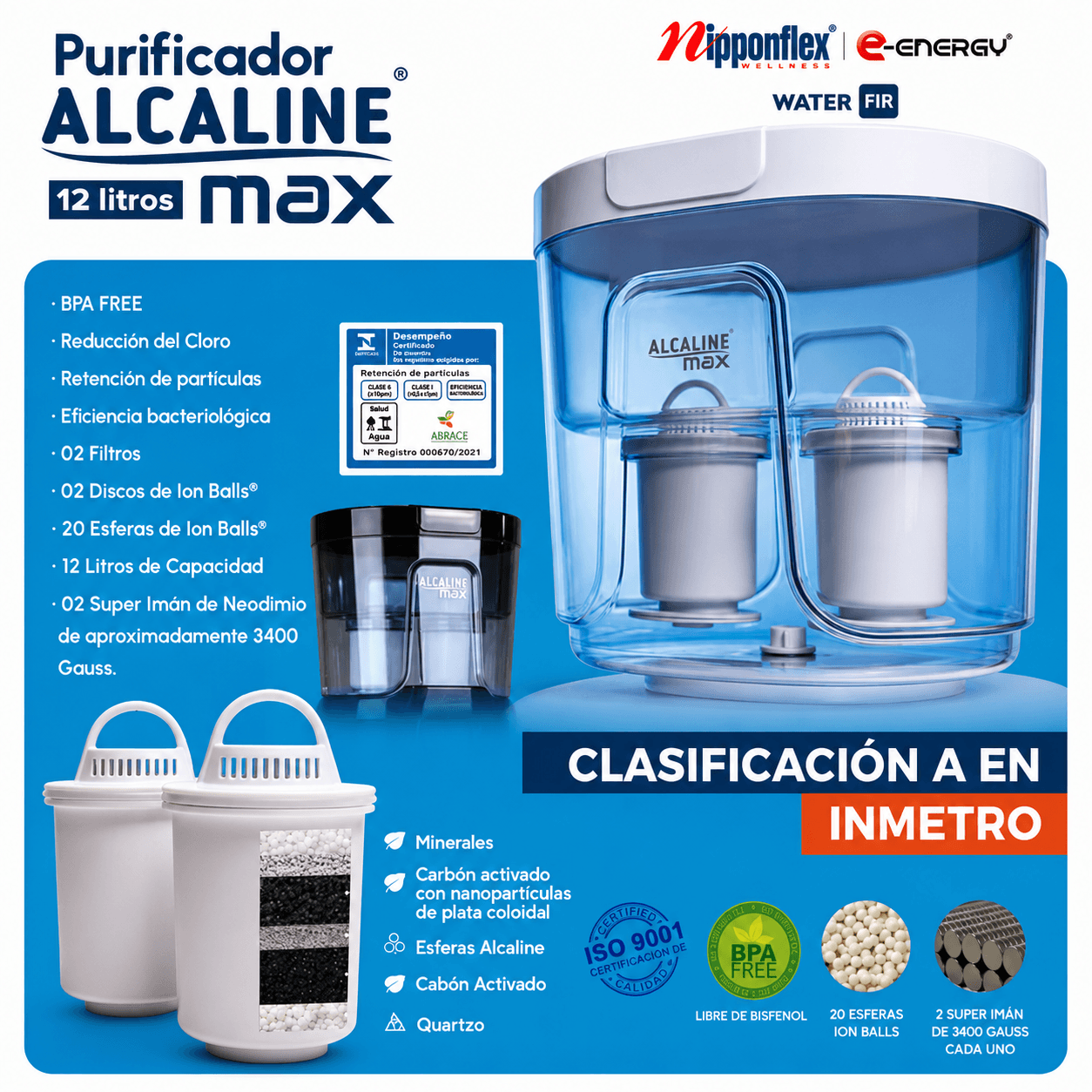 Purificador Alcaline 12 Litros